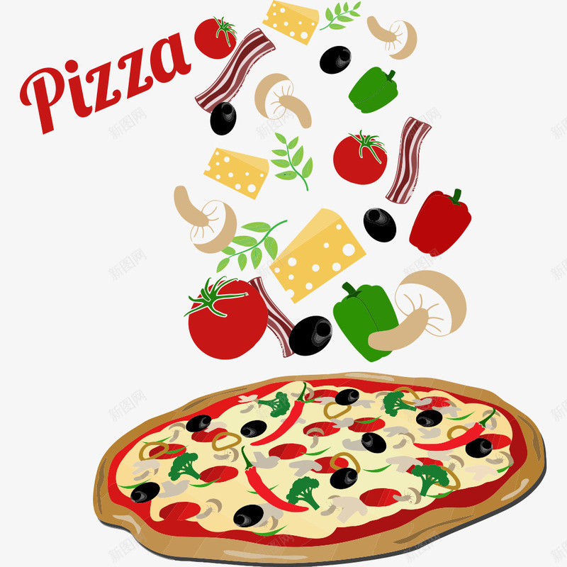 卡通蔬菜披萨png免抠素材_88icon https://88icon.com pizza 创意pizza 卡通蔬菜 意大利披萨 披萨 美食 食物