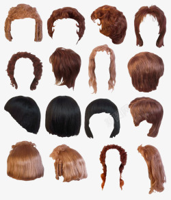 多种女性头发素材
