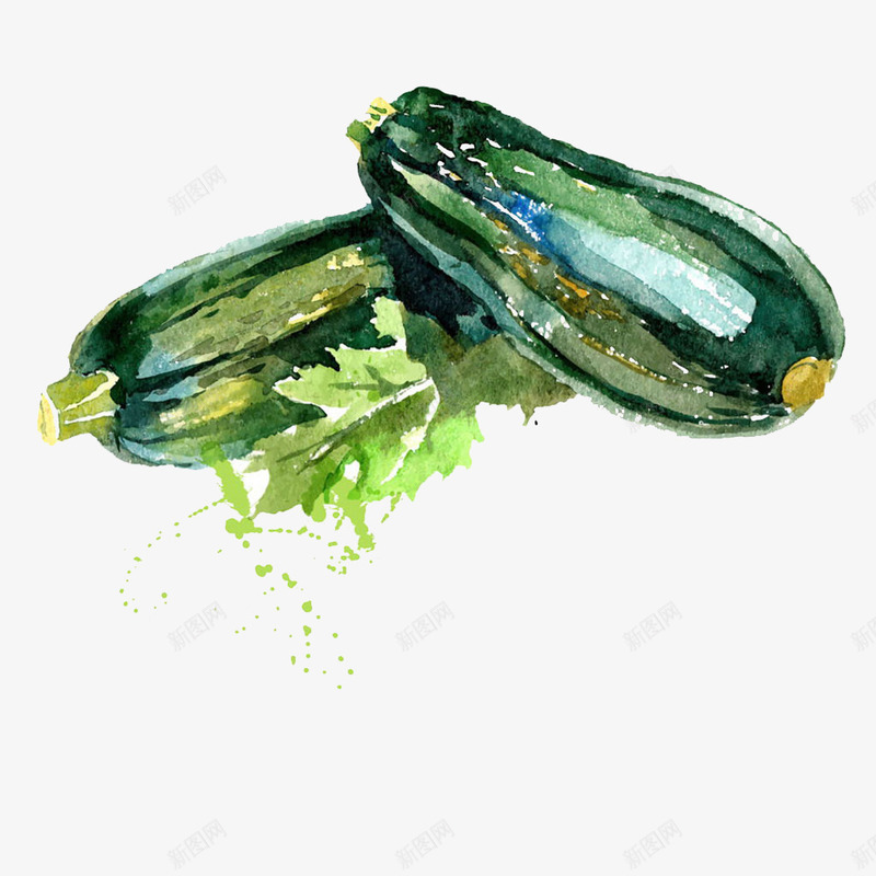 美味绿冬瓜png免抠素材_88icon https://88icon.com 新鲜 绿色 营养 蔬菜 食物 黄瓜