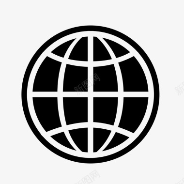黑色丝带黑色IOS地球图标图标