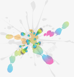 炫彩背景矢量图素材