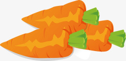 蔬菜水萝卜卡通手绘胡萝卜苗矢量图高清图片