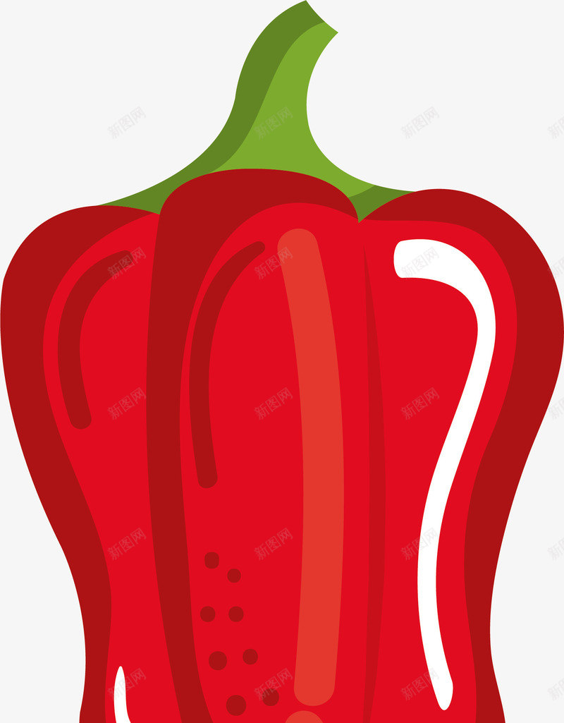 红色卡通菜椒png免抠素材_88icon https://88icon.com 手绘 料理 果蔬 菜椒 蔬菜 食材 食物