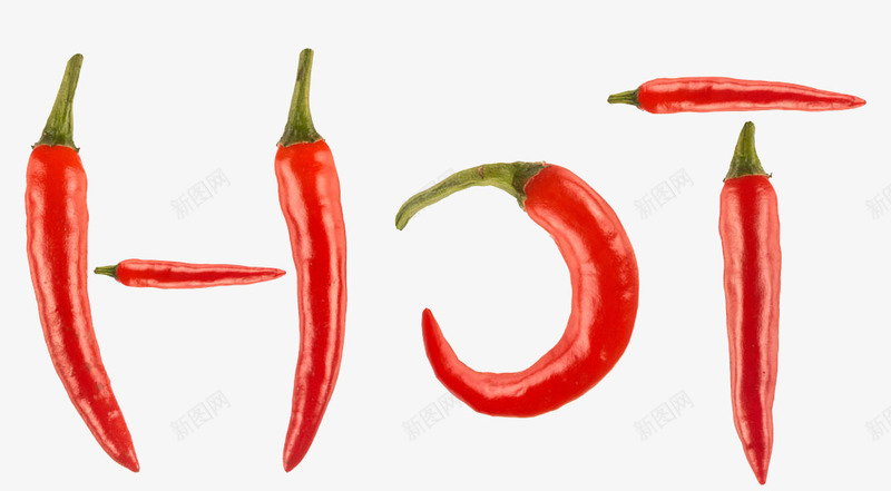 红色辣椒psd免抠素材_88icon https://88icon.com 艺术字 蔬菜 食物