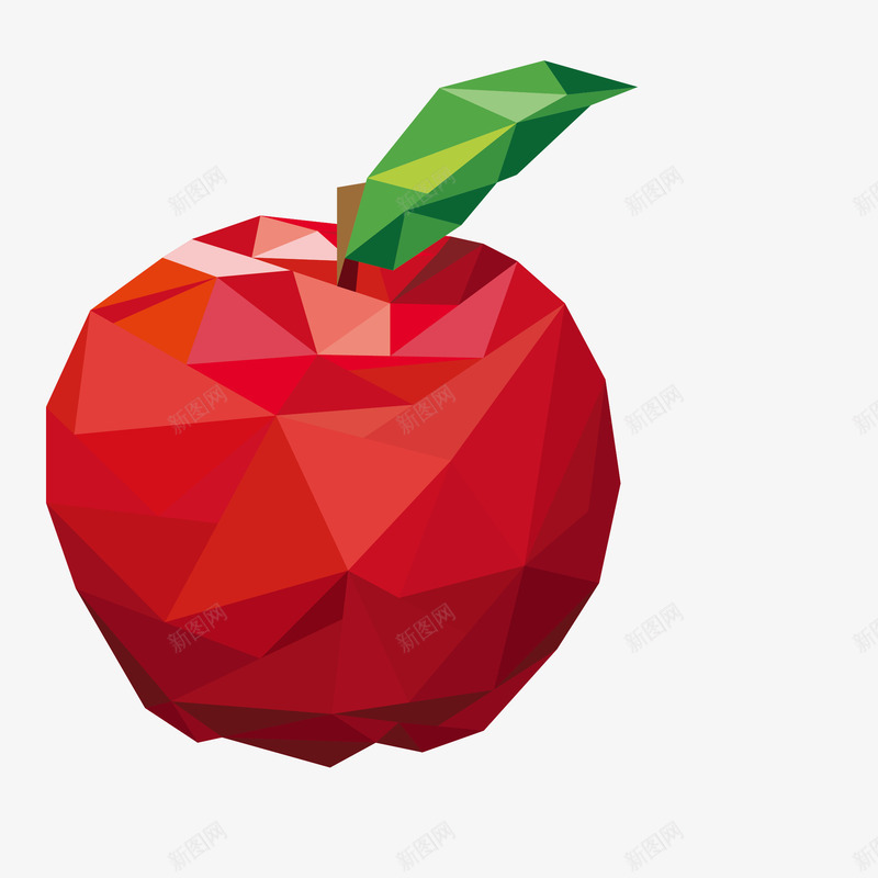 创意立体红苹果png免抠素材_88icon https://88icon.com 创意 卡通 商务 彩色手绘 扁平 立体 红苹果