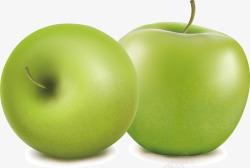 水果之绿苹果片矢量图素材