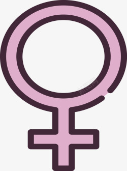 女性生物符号矢量图素材