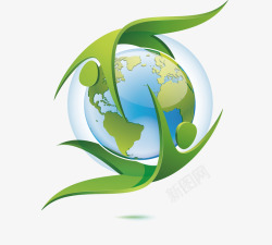 绿色能源环保地球人性运动素材