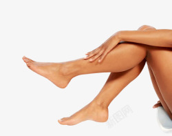 女性腿部特写侧面坐姿抬腿素材