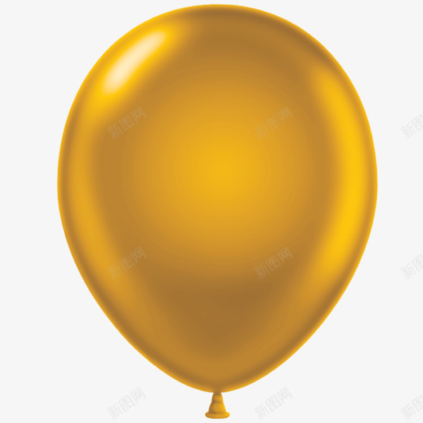 黄金球球png免抠素材_88icon https://88icon.com 吹起 气球 轻飘 黄金