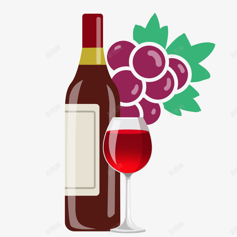 葡萄红酒杯元素png免抠素材_88icon https://88icon.com 元素 红酒 葡萄 酒杯