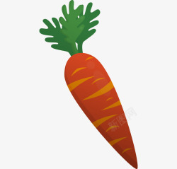卡通手绘蔬菜装饰海报胡萝卜素材