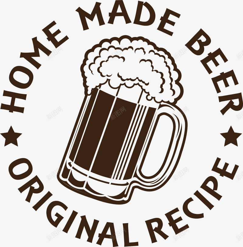 扎啤标签png免抠素材_88icon https://88icon.com 啤酒 数字 标签 纯啤 麦子 麦穗