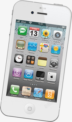 白色苹果手机桌面素材