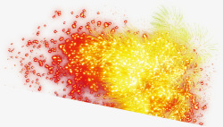 亮光喷溅火花手绘素材