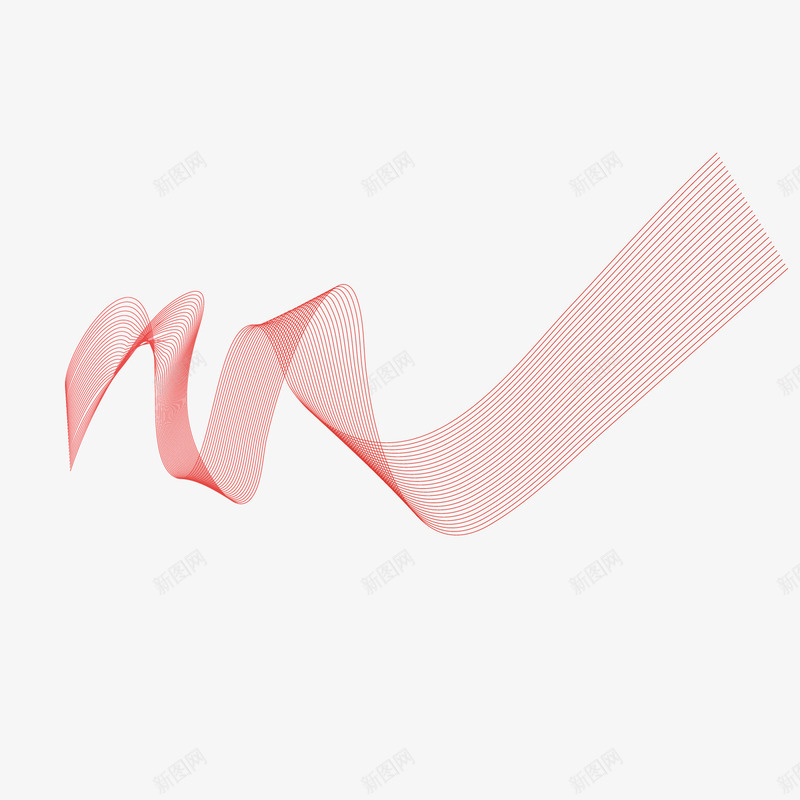 细线条曲线红色蜿蜒png免抠素材_88icon https://88icon.com 曲线 红色 细线条 蜿蜒