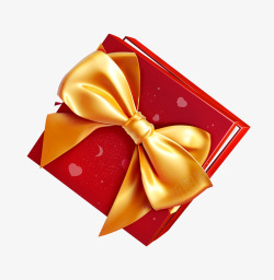 情人节红色礼物盒素材