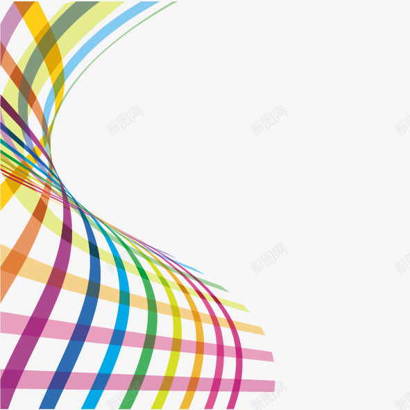 彩色波浪线装饰图案png免抠素材_88icon https://88icon.com png素材 交叉曲线 免费png素材 彩色曲线 曲线