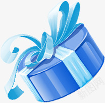 浅蓝色的礼品包装盒png免抠素材_88icon https://88icon.com 包装盒 浅蓝 礼品