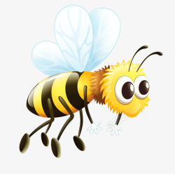 黑黄配色卡通小蜜蜂高清图片