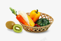 水果蔬菜篮素材