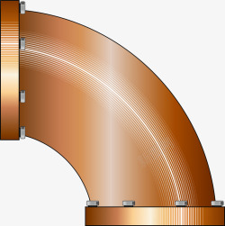 弯管螺旋管道矢量图素材