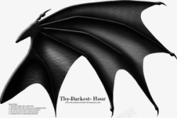 黑色蝙蝠翅膀背景素材