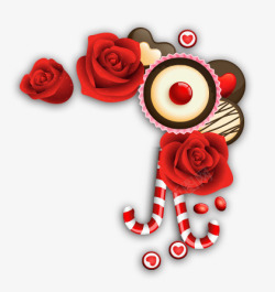 婚礼玫瑰花巧克力素材