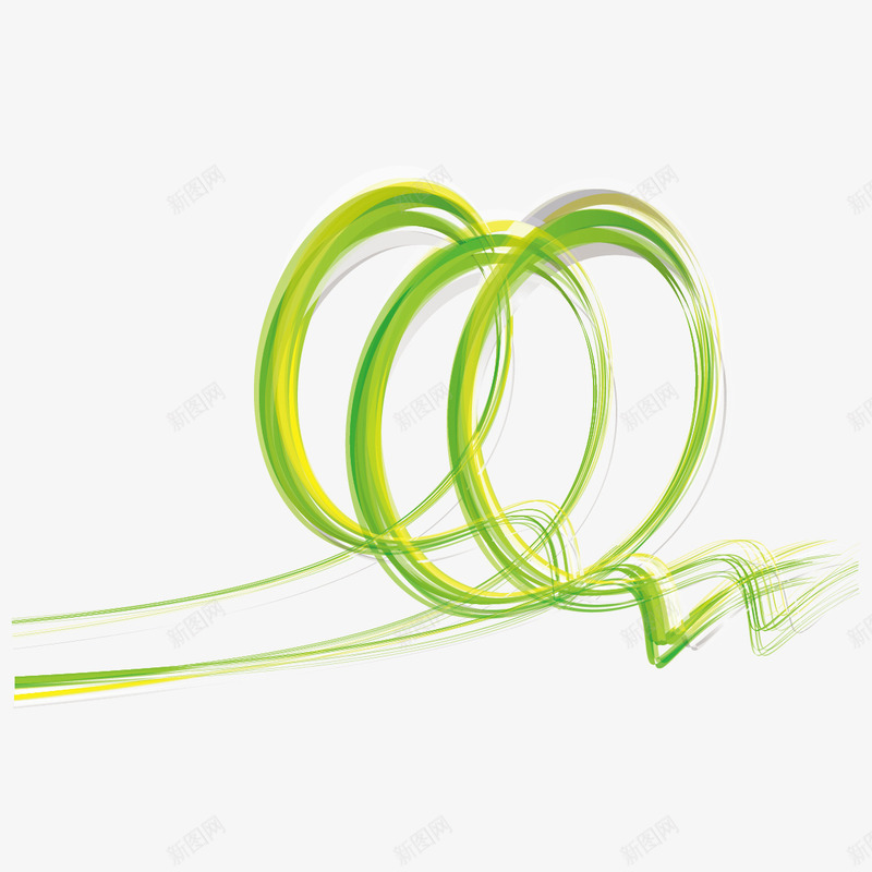 创意绿色曲线矢量图ai免抠素材_88icon https://88icon.com 曲线 波浪线 绿色曲线 矢量图