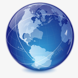 高端地球互联网图标图标
