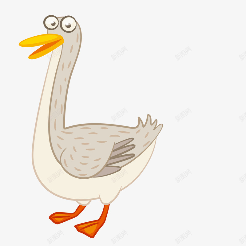 手绘白鹅png免抠素材_88icon https://88icon.com 手绘 矢量装饰 翅膀 装饰 装饰画 鹅