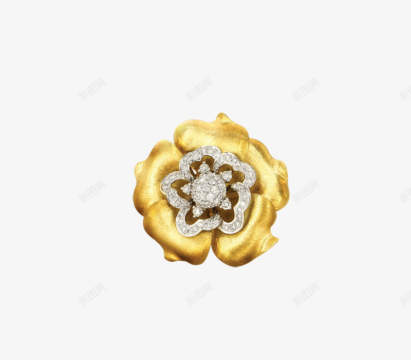 花朵饰品png免抠素材_88icon https://88icon.com 珠宝 花朵 饰品 首饰 黄金