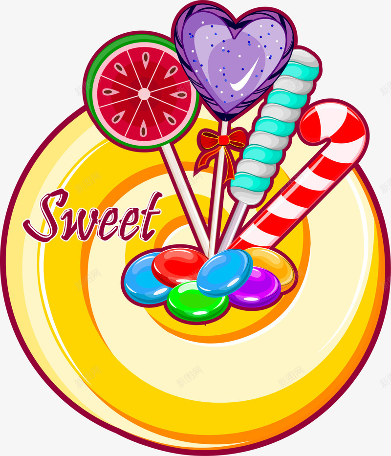 彩色棒棒糖标签png免抠素材_88icon https://88icon.com sweet 彩色标签 拐杖糖果 甜品 甜食 糖果 装饰图案 食物