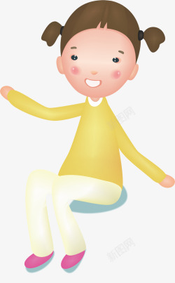 测量小朋友衣服坐着的小孩高清图片