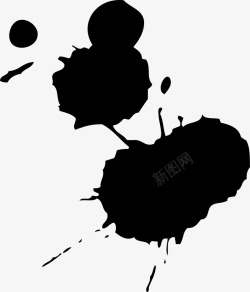 喷溅的墨水素材