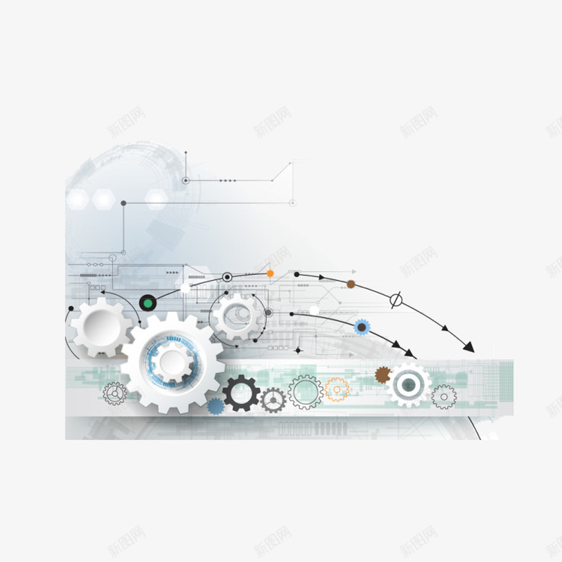 齿轮组商务png免抠素材_88icon https://88icon.com 曲线 轨迹 齿轮