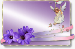 紫色礼品盒素材
