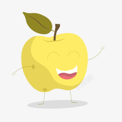 卡通苹果矢量图素材