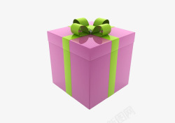 粉红色的礼品盒子素材