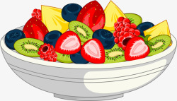 彩色立体营养水果素材