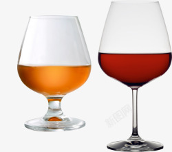 爱喝酒的诗人高矮葡萄酒杯子高清图片