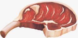 新鲜的肉插画素材