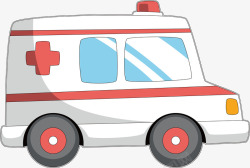 创意救护车卡通救护车救护车矢量图图标高清图片