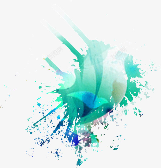 飞溅的炫彩油漆png免抠素材_88icon https://88icon.com 斑点 油漆 炫彩 飞溅