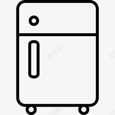 食品罐冰箱外形图标图标