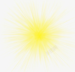 中秋节手绘黄色爆炸素材