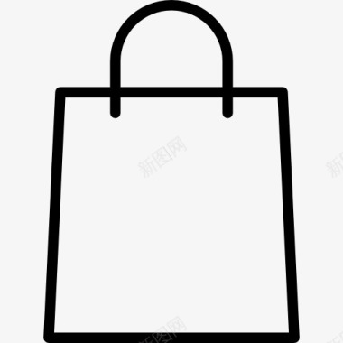 超市展示架购物袋图标图标