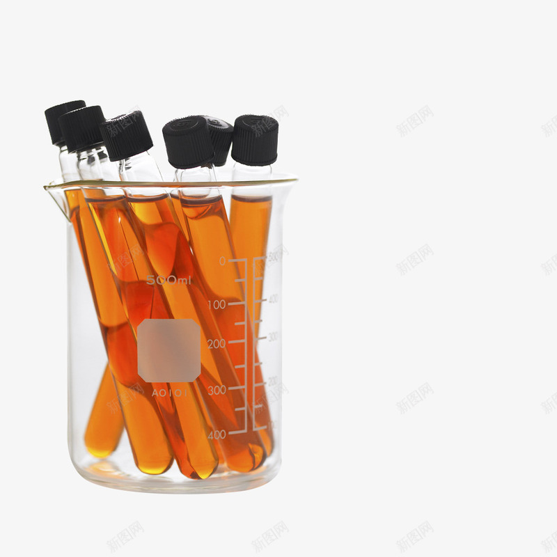 实验烧杯png免抠素材_88icon https://88icon.com 化学品 危险 橘色 玻璃瓶