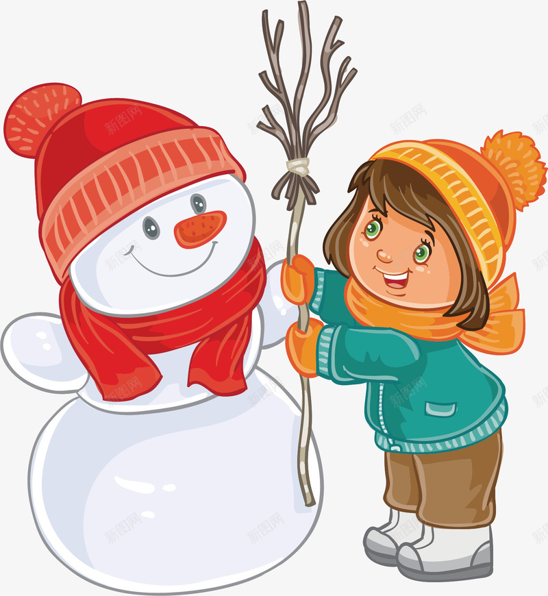 冬天雪人png免抠素材_88icon https://88icon.com 人物介绍 人物矢量图 冬天雪人 卡通高中人物 插画人物 高中人物 高中人物矢量