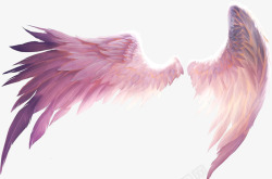 紫色创意飞翔翅膀素材